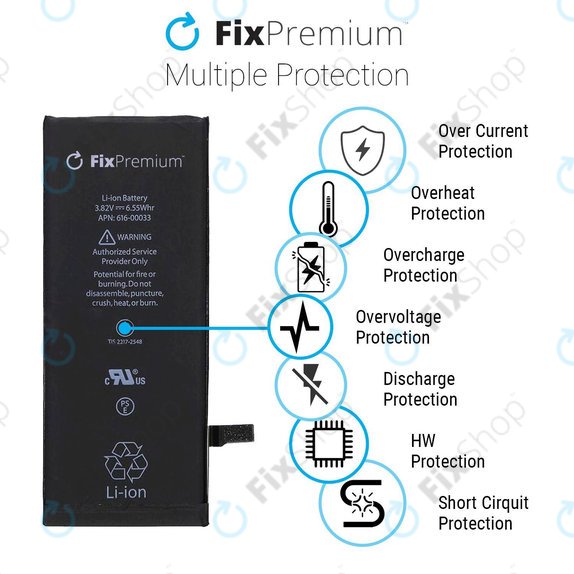 Батерия за iPhone 12, 12 Pro, 2815mAh, FixPremium
