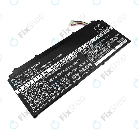 Батерия за Acer Aspire S13, Chromebook R13, 4600mAh, Li-Pol, 11.55V, AP15O3K, HQ