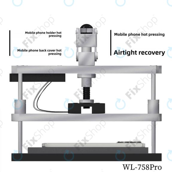 Нагряваща преса за ремонт на дисплеи и задни капаци Wylie WL-758 Pro, 220V, EU