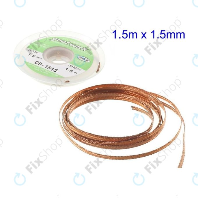 Конвенционална оплетка за отпояване – 1.5mm, Goot CP-1515