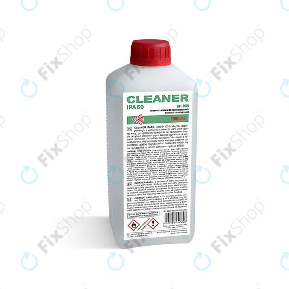 Изопропилов алкохол 60%, 1000 мл, Cleanser IPA