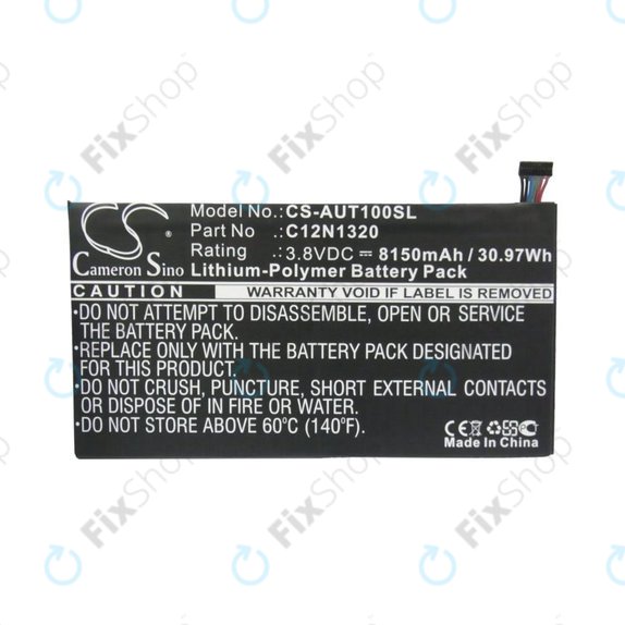 Батерия за Asus Transformer Book T100, 8150mAh, Li-Pol, 3.8V, C12N1320, HQ