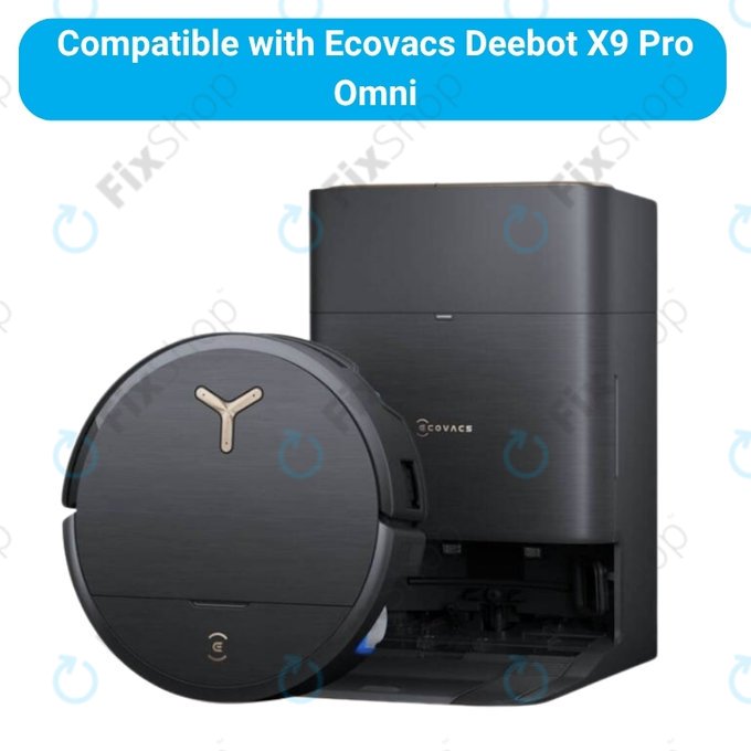 Комплект резервни части за Ecovacs Deebot X9 Pro Omni (1x Основна четка, 2x Филтър, 2x Странична четка)
