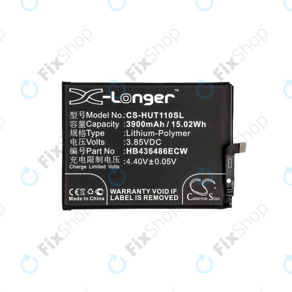 Батерия за Huawei Mate 10 Lite, Honor View 20, 3900mAh, Li-Pol, 3.85 V, HB436486ECW, HQ