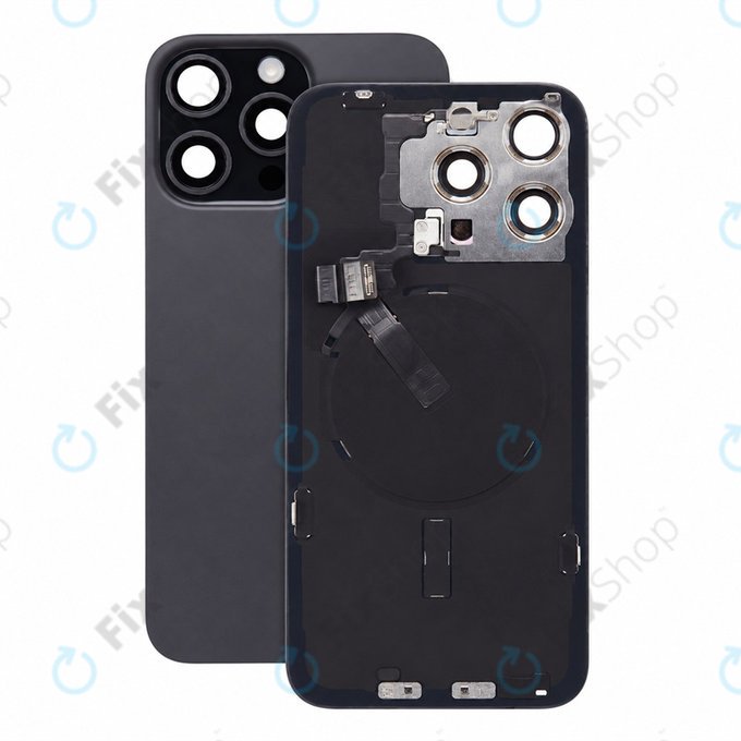 Стъкло на задния капак за iPhone 15 Pro Max, Black Titanium, Pulled A