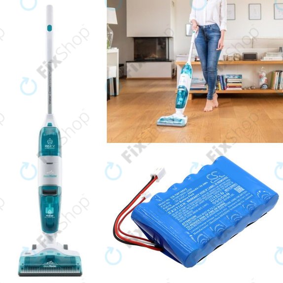 Батерия за ETA Aquamaster 1230, Tineco iFloor Wet Dry Vacuum, 2500mAh, Li-Ion, 22.2V, 61SR18650-2200, HQ