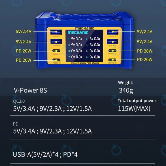 Сервизна зарядна станция, Mechanic V-Power 8S