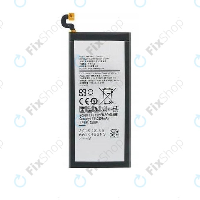 Батерия за Samsung S6 G920F, EB-BG920ABE, 2550mAh