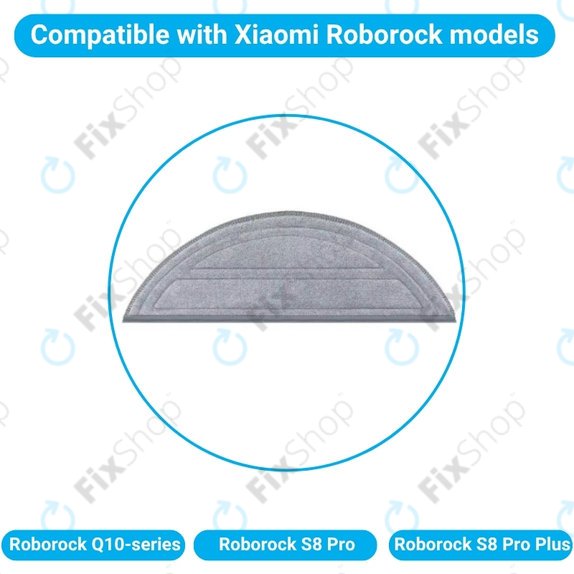 Моп кърпа, 2 бр. за Xiaomi Roborock Q10-series, S8 Pro, S8 Pro Plus