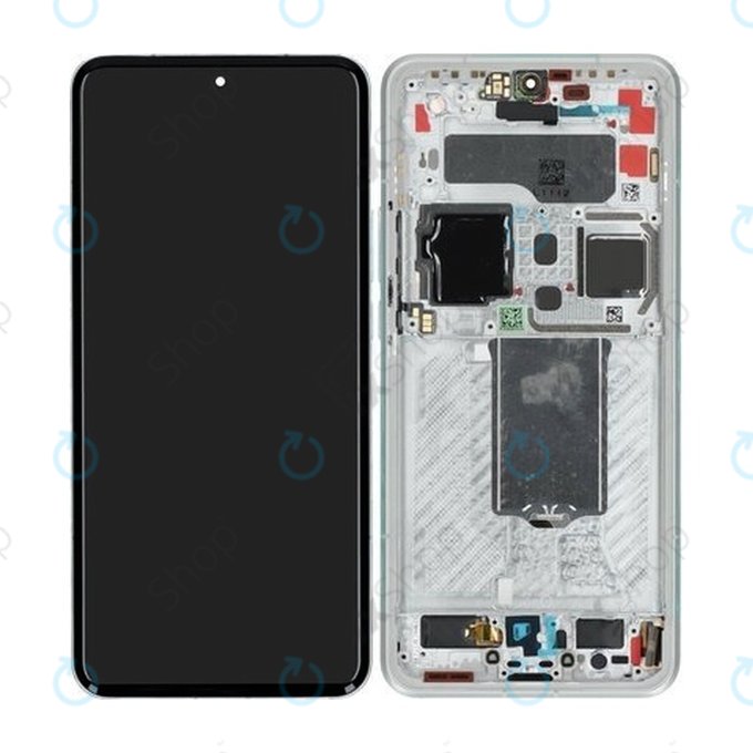Дисплей за Xiaomi 15 Ultra 5G, Silver White, Тъчскрийн с рамка, 560005000O100 Genuine Service Pack