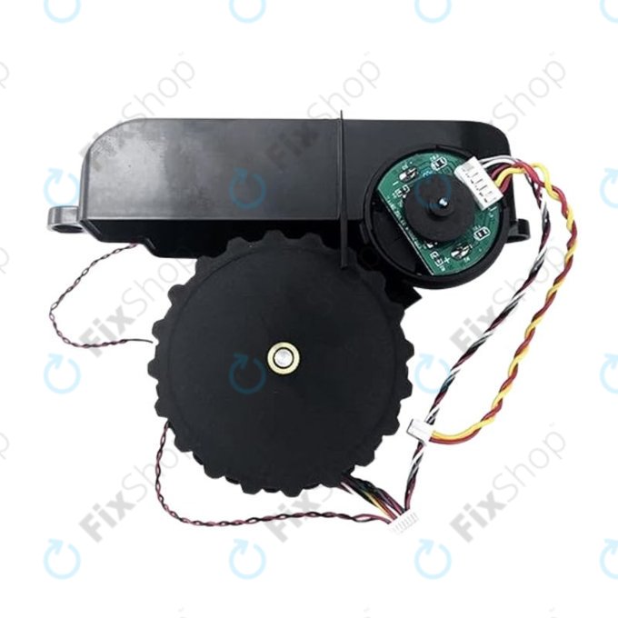 Колело с мотор за Xiaomi Mi Robot Vacuum Mop Pro (P), Viomi V2 Pro, V3, ляв, Left, черен, Black
