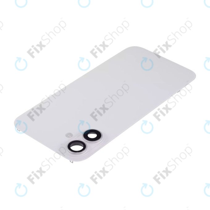 Задно стъкло на корпус + стъкло на камера + метална пластина + MagSafe магнит за iPhone 16 Plus, White
