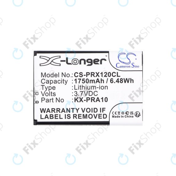 Батерия за Panasonic KX-PRX110, 120, 150, 1750mAh, Li-Ion, 3.7V, KX-PRA10, HQ