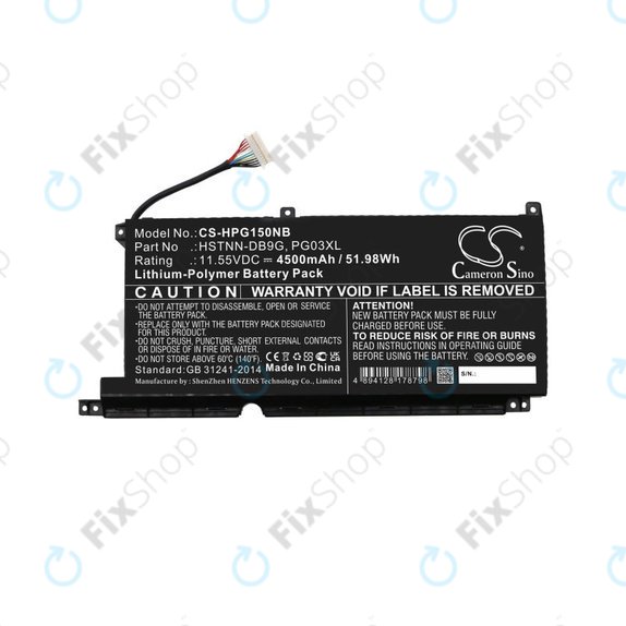 Батерия за HP Pavilion Gaming 15,16, Spectre X360 15, 4500mAh, Li-Pol, 11.55V, 3ICP6/60/72, HQ