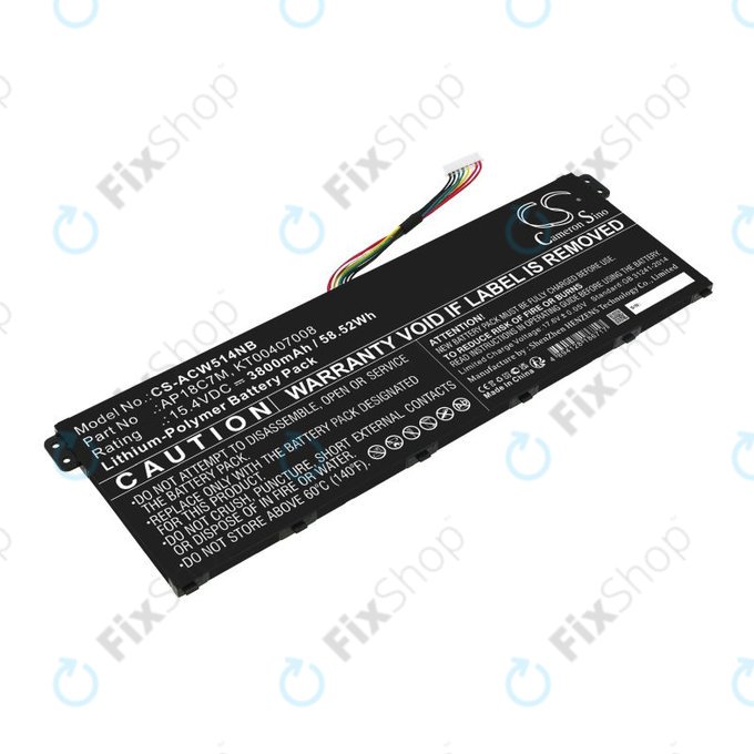 Батерия за Acer ConceptD 3, Spin 5, Swift 3, 5, X, Travelmate Spin P4, 3800mAh, Li-Pol, 15.4V, AP18C7M, HQ