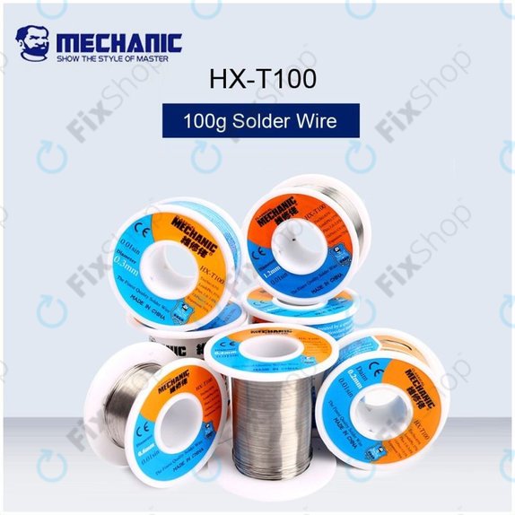 Висококачествена поялъчна тел Sn/Pb – 0.5mm, Mechanic HX-T100