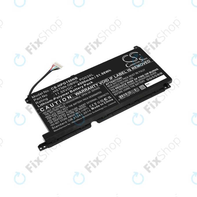 Батерия за HP Pavilion Gaming 15,16, Spectre X360 15, 4500mAh, Li-Pol, 11.55V, 3ICP6/60/72, HQ