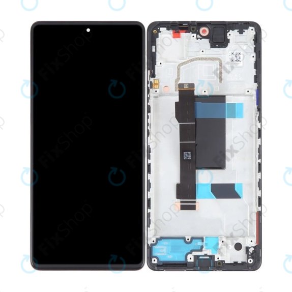 дисплей OLED за Xiaomi Redmi Note 12 Pro 5G, Тъчскрийн и рамка, Midnight Black