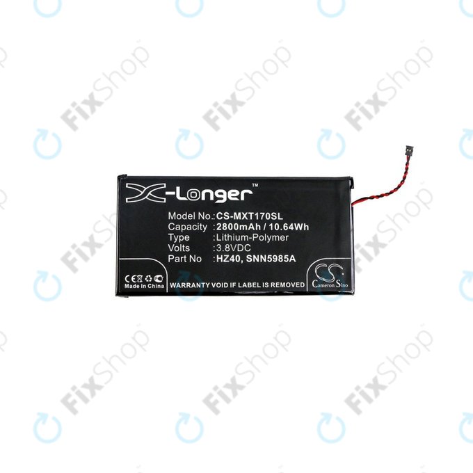 Батерия за Motorola Moto Z2 Play XT1710-09, 2800mAh, Li-Pol, 3.8 V, HZ40, HQ