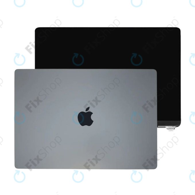 LCD дисплей за MacBook Air 13", A3113 (2024), с предно стъкло и капак, Space Gray, 661-40278, Genuine Apple