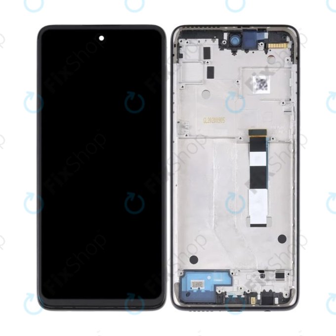 дисплей за Motorola Moto G 5G XT2113, Тъчскрийн и рамка, Volcanic Gray, TFT