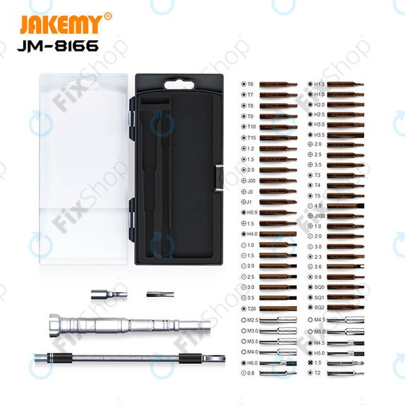 Многофункционален комплект отвертки 61в1, Jakemy JM-8166