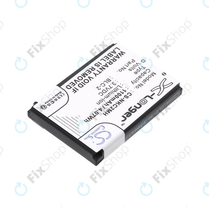 Батерия за Nokia 3310, 3330, 1220, 1260, 3560, 5510, 6650, 6800, BLC-2, Li-ion, 3.7V, 1100mAh, HQ