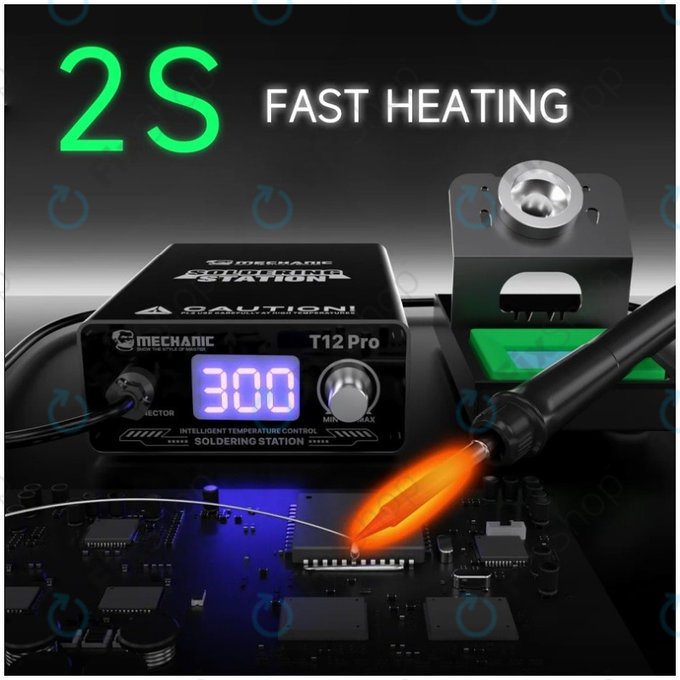 Дигитална поялна станция Mechanic T12 Pro, Black