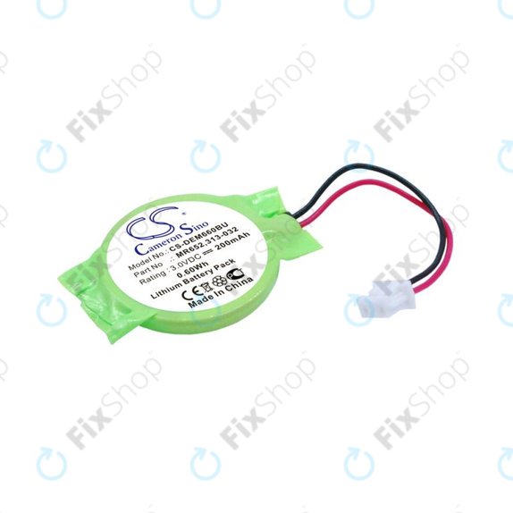 Резервна батерия за Dell Latitude E6320, 200mAh, Lithium, 3V, 077-A00, HQ