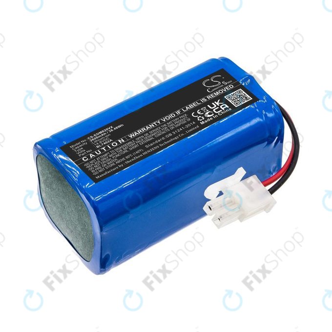 Батерия за Ecovacs Deebot M82, Tesla RoboStar T50, T60, T80 Pro, 2600mAh, Li-Ion, 14.8V, BL7402A, HQ