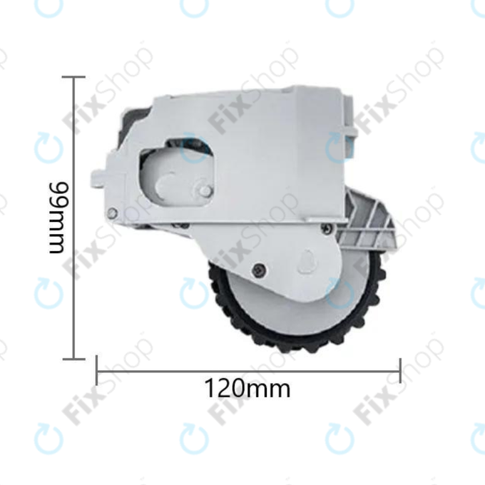 Колело с мотор за Xiaomi Dreame F9, Mi Robot Vacuum Mop (Mijia 1C), 2 Pro+ (Mijia 1T), ляв, Left, бял, White