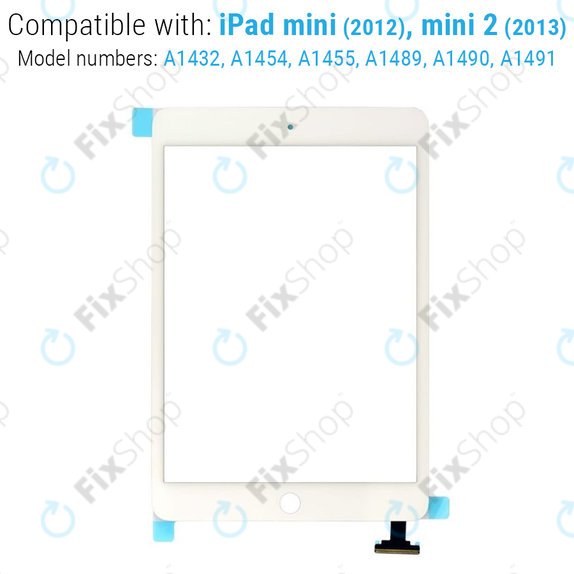 Тъчскрийн с IC конектор за iPad Mini, Mini 2, White