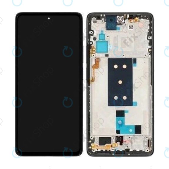 дисплей OLED за Xiaomi Poco F4 5G, Тъчскрийн и рамка, черен, Black