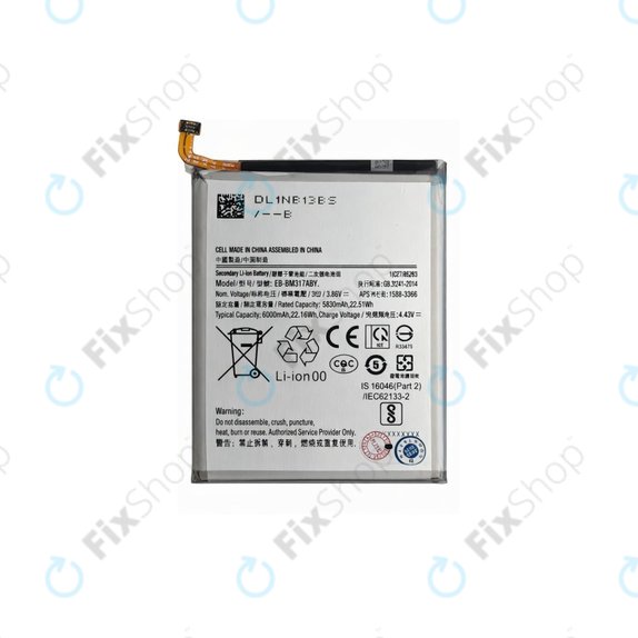Батерия за Samsung M31 M315F, M31s M317F, EB-BM317ABY, 6000mAh