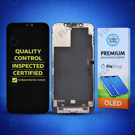 Дисплей Hard OLED за iPhone 12 Pro Max, Тъчскрийн с рамка, FixPremium