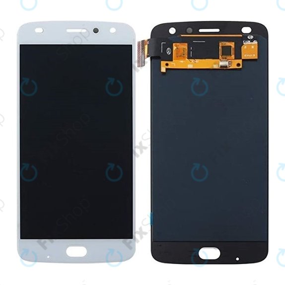 дисплей за Motorola Moto Z2 Play XT1710-09, Тъчскрийн без рамка, бял, White, TFT