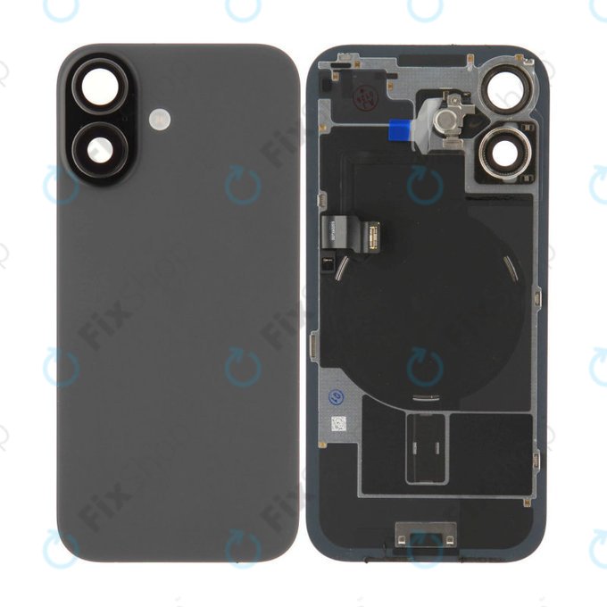 Стъкло на задния капак за iPhone 17, Black, Pulled A
