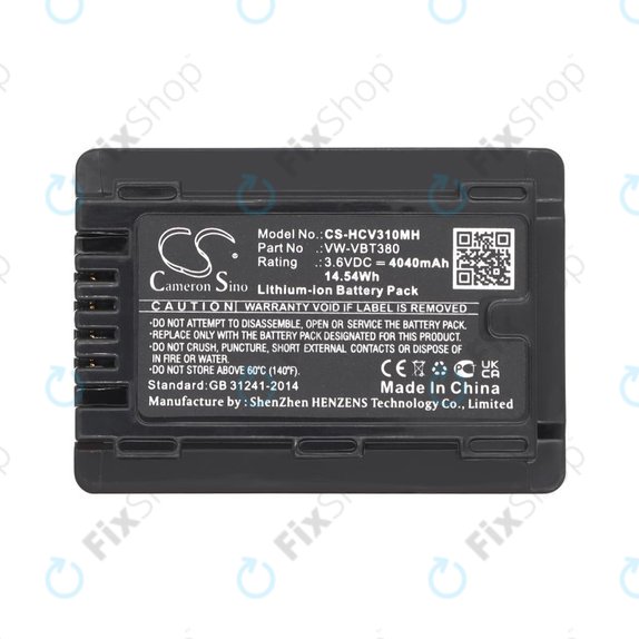 Батерия за Panasonic HC-550EB, 4040mAh, Li-Ion, 3.6V, VW-VBT380, HQ