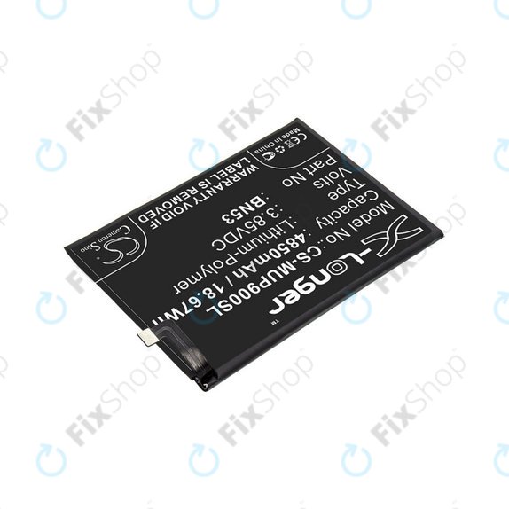 Батерия за Xiaomi Redmi Note 9 Pro, 4850mAh, Li-Pol, 3.85 V, BN53, HQ