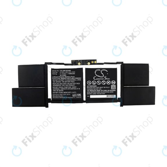 батерия за MacBook Pro 15" A1990 (2018 – 2019), A1953, 7300mAh, HQ