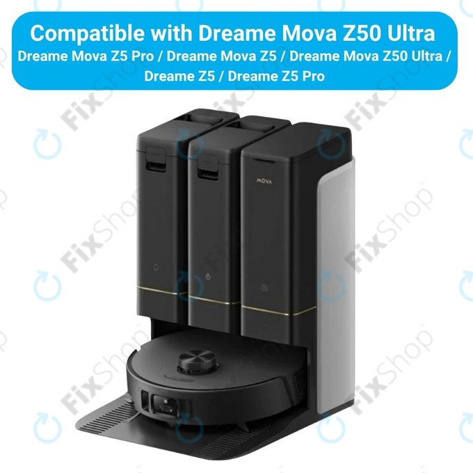 Комплект резервни части за Dreame Mova Z50 Ultra, Z5, Z5 Pro (1x Основна четка, 2x Филтър, 2x Странична четка)