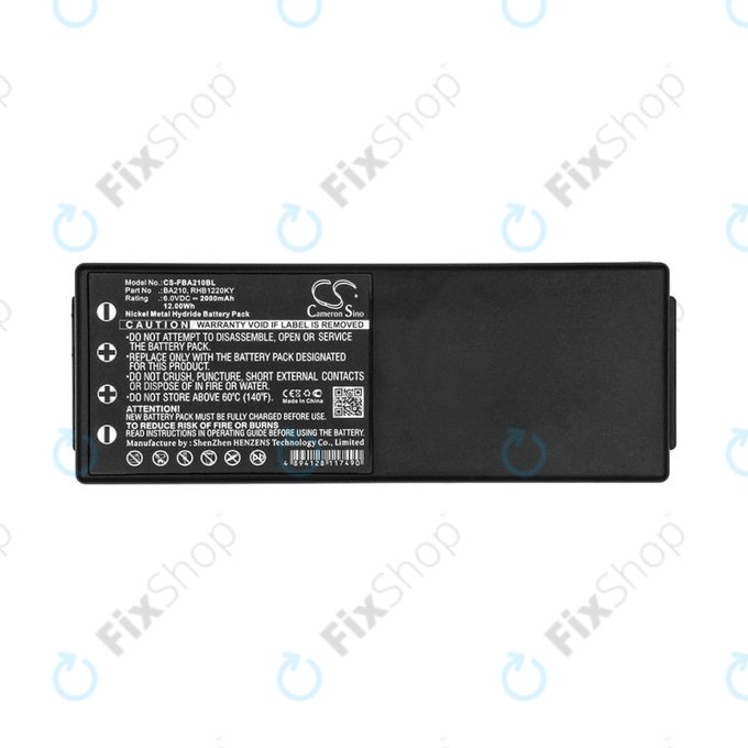 Батерия за HBC Radiomatic BA, 2000mAh, Ni-MH, 6V, RHB1220KY, HQ