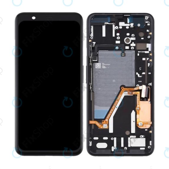 дисплей OLED за Google Pixel 4 XL, Тъчскрийн и рамка, Just Black