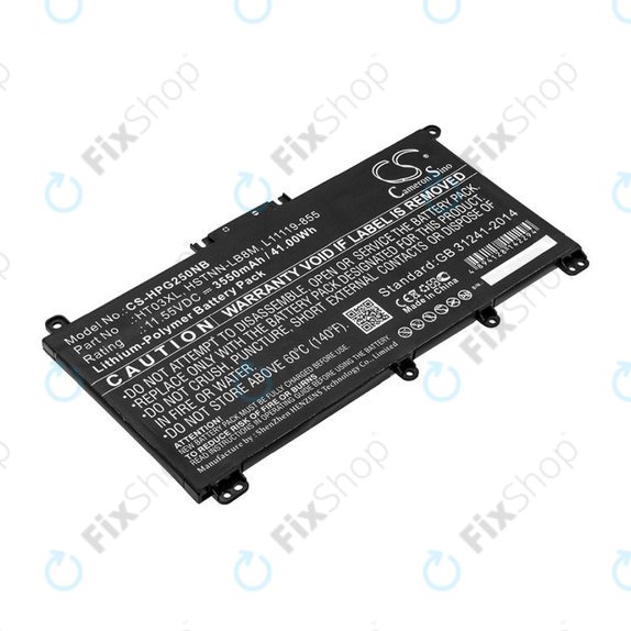 Батерия за HP Pavilion 14, 15, 17, 3550mAh, Li-Pol, 11.55V, HT03XL, HQ