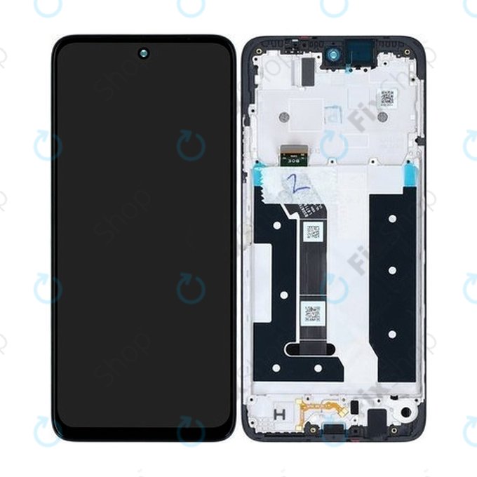 Дисплей за Motorola Moto G35 5G, Black, Тъчскрийн с рамка, 5D68C28856 Genuine Service Pack