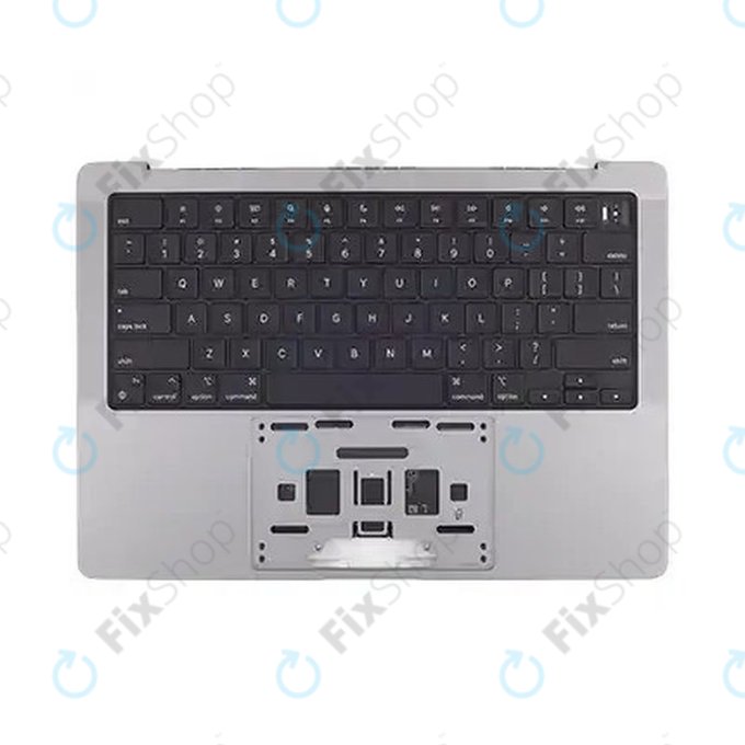Горен корпус с клавиатура за MacBook Pro 14", A2918 (2023), с US клавиатура и батерия, Space Gray, 661-35708, Genuine Apple