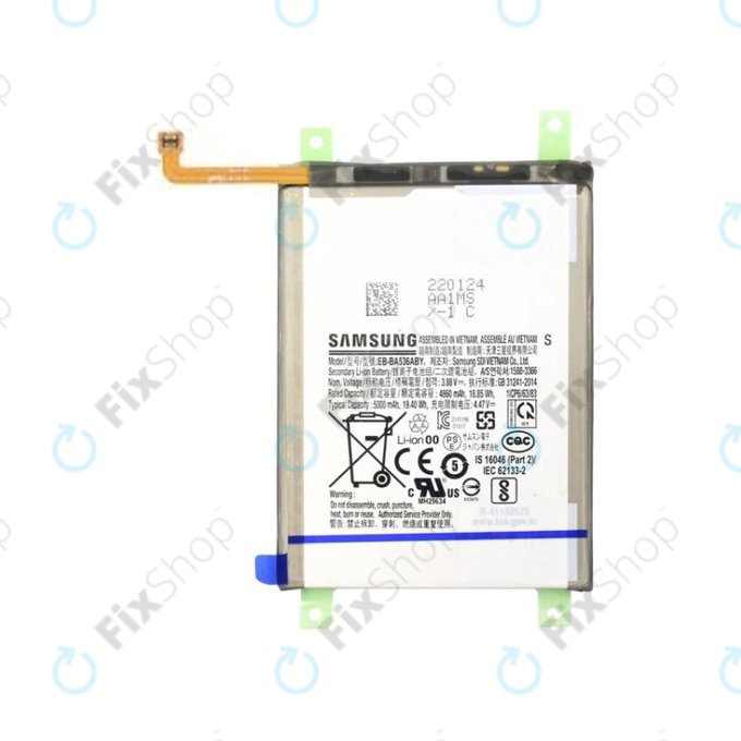 Батерия за Samsung A33 5G A336B, 5000mAh, EB-BA536ABY, GH82-28146A, Genuine Service Pack
