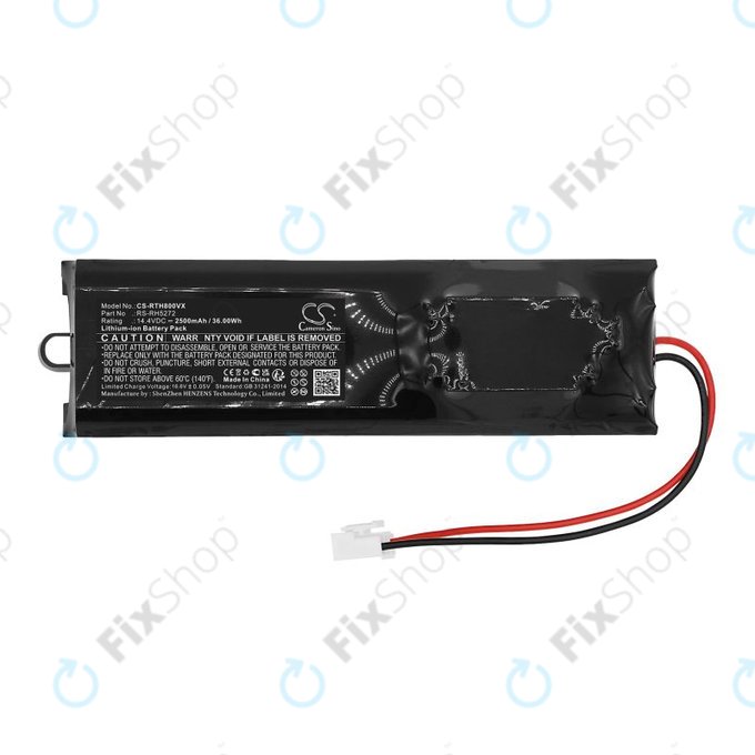 Батерия за Rowenta Air Force Extreme, 2500mAh, Li-Ion, 14.4V, RS-RH5272, HQ