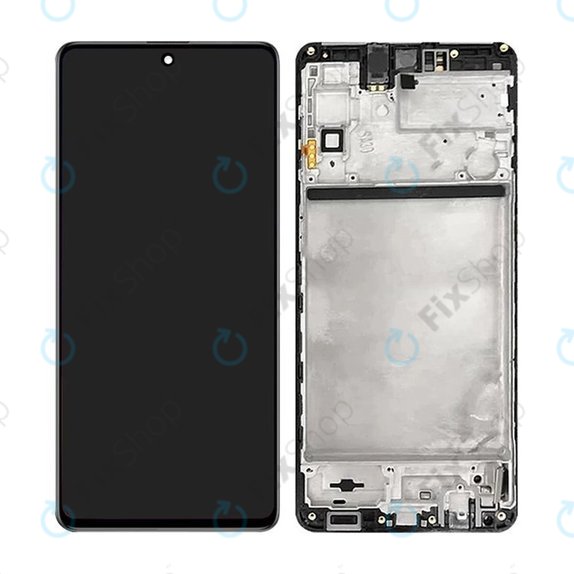 дисплей OLED за Samsung M51 M515F, Тъчскрийн и рамка, Celestial Black