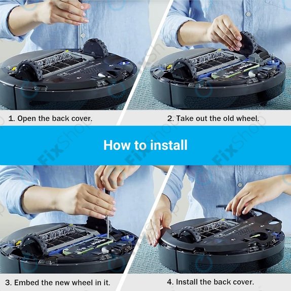 Колело с мотор за iRobot Roomba 500, 600, 700, 800, 900-series, ляв, Left